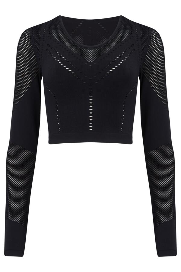 Energy Seamless Cutout Long Sleeve Yoga Crop Top