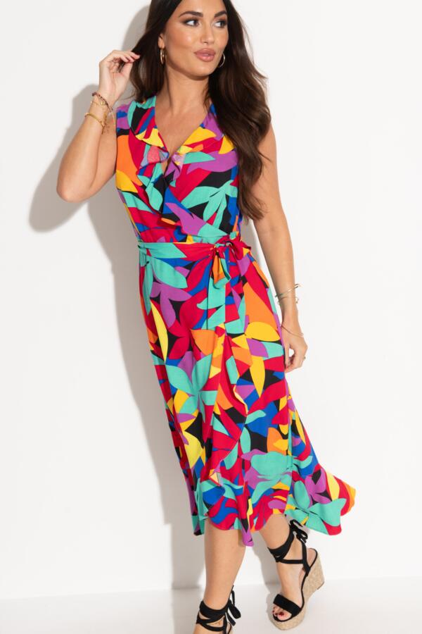 Midaxi Wrap Beach Dress