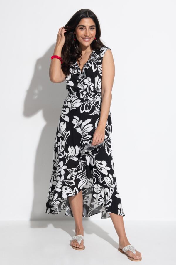 Midaxi Wrap Beach Dress