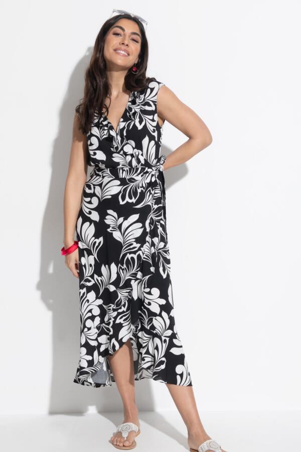 Midaxi Wrap Beach Dress