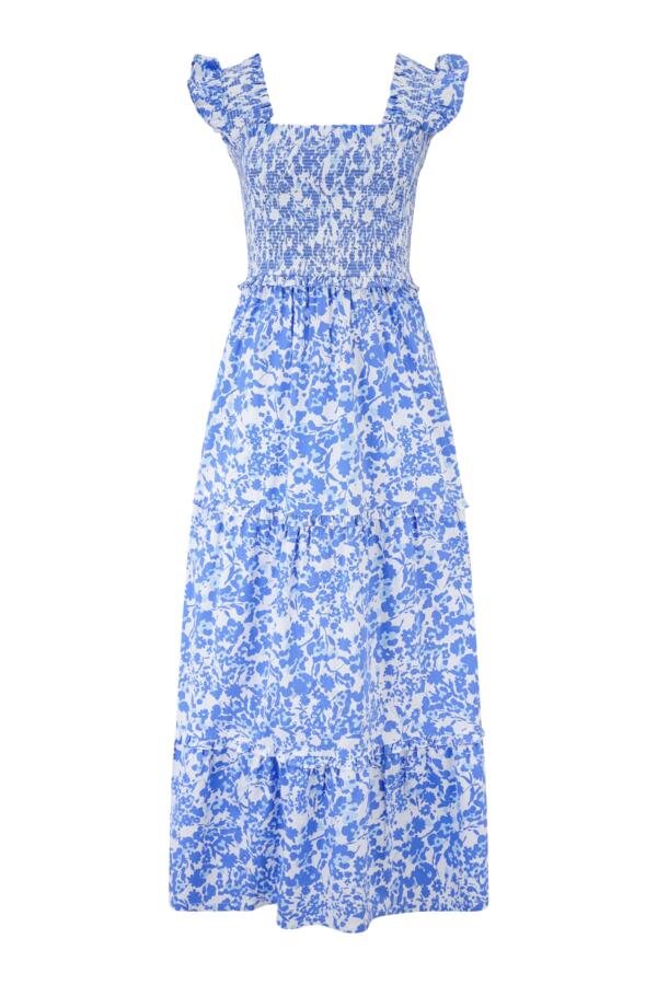 Lucy Cotton Poplin Tiered Maxi Dress