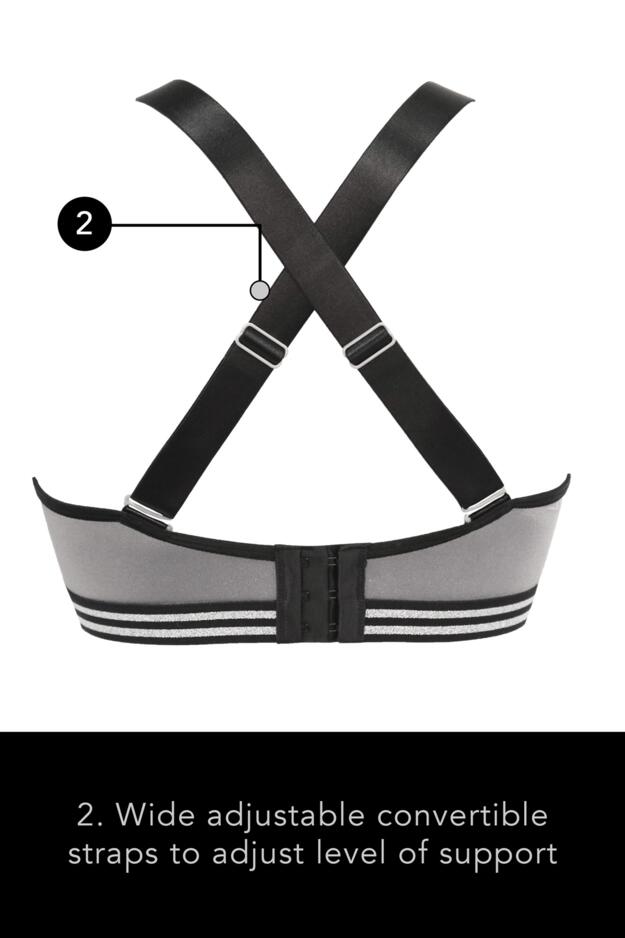 Energy Empower U/W Lightly Padded Convertible Sports Bra 
