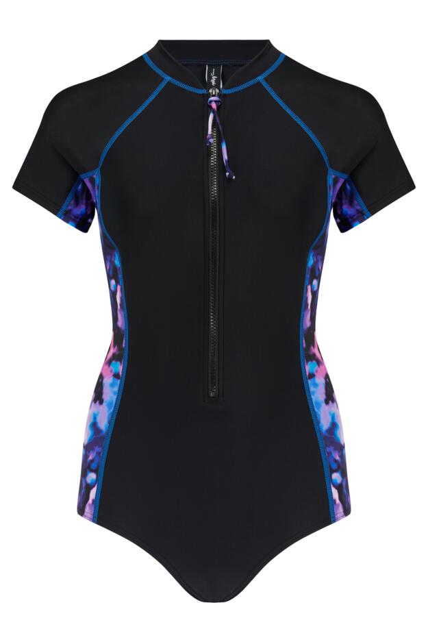 Energy Short Sleeved Zip Front Paddle Swimsuit 