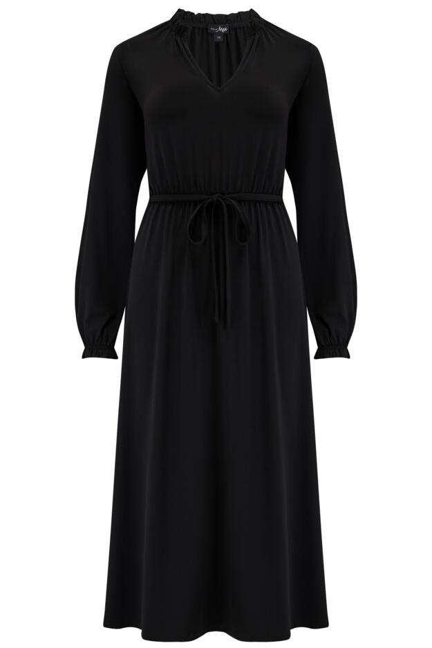 Bridget Fuller Bust Slinky Stretch Long Sleeve Midi Dress