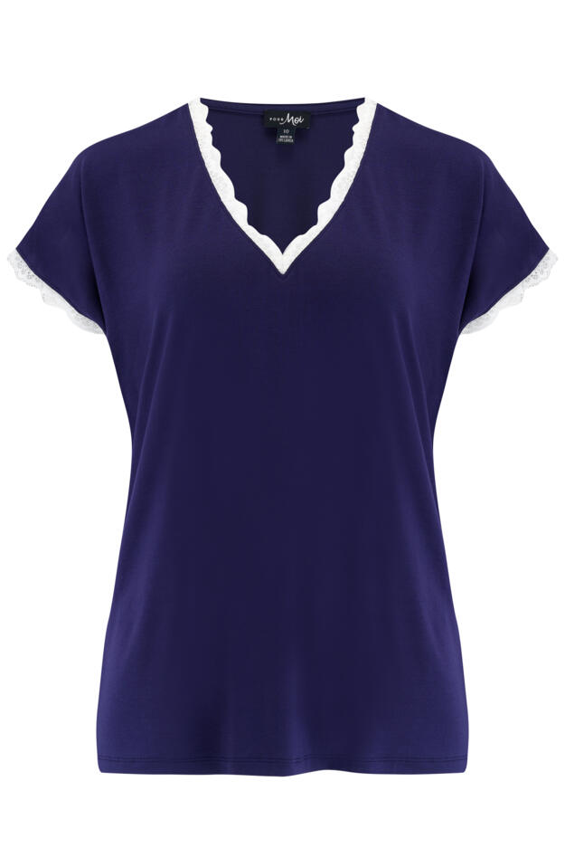 Sofa Loves Lace T-Shirt and Trouser Pyjama Set