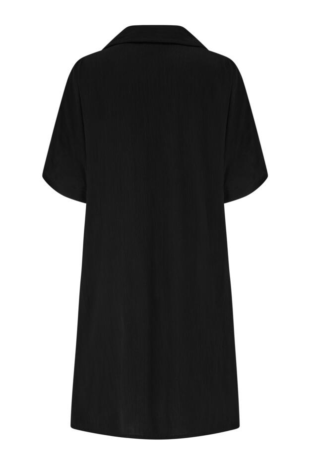 V-Neck Collared Crinkle Woven Beach Kaftan 