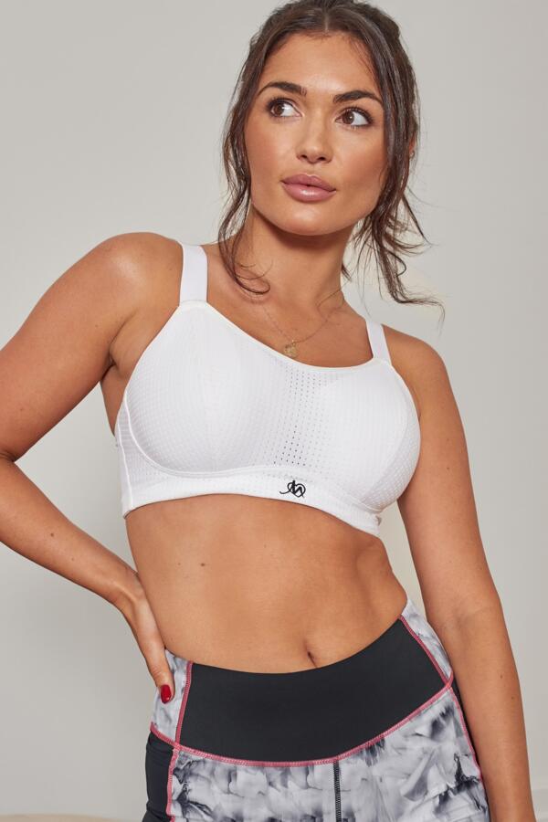 Energy Empower U/W Lightly Padded Convertible Sports Bra - White
